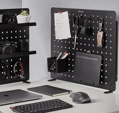 Bảng treo đồ Pegboard HyperWork PG-02 Black ( Kẹp Bàn)