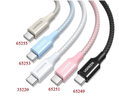 Cáp dữ liệu USB-C truyền dữ liệu giữa máy tính và điện thoại dài 1m màu Titanium (65255)