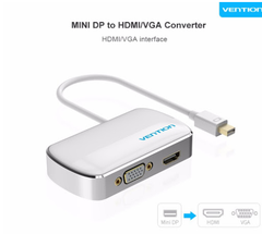 Cáp chuyển đổi Vention Mini DP sang VGA &amp; HDMI HBBWB