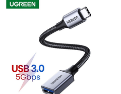 Cáp chuyển Type C sang USB 3.0 OTG 10cm Ugreen 70889