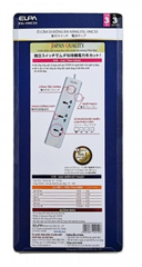Ổ cắm điện ELPA ESU-VNC33 3 ổ điện, 1 công tắc, 3m, 2xUSB