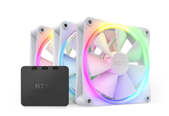 Bộ 3 Fan NZXT F120RGB Kèm Điều Khiển - 120mm RGB Fans - Triple (Màu Trắng) RF-R12TF-W1