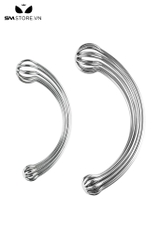 SMT4287 - Anal hook dụng cụ kích điểm G inox thiết kế chữ C rỗng