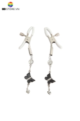 BDT732 - Kẹp ti kim loại hình bướm và hạt pha lê có nấc chỉnh dài 12cm