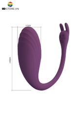 BDT1706 - Trứng rung 2 đầu Pretty Love tai thỏ sạc điện dài 10cm