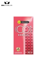 SMT3524 - Bao cao su siêu mỏng Melon có nhiều hạt nổi dài 52mm