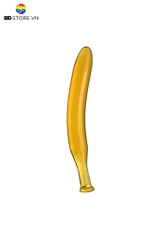 BDT833 - Dương vật giả thủy tinh ngụy trang quả chuối dài 19cm