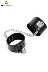 BDT1810 - Còng tay tình yêu chất liệu da PU có xích nối và khóa
