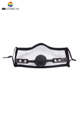 BDT1017 - Đồ chơi bịt miệng khẩu trang ball gag trơn có bi li ti