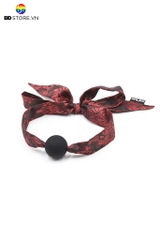 BDT025 - Đồ chơi bịt miệng ball gag silicon dây vải mềm buộc sau