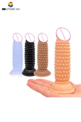 BDT128 - Cu giả mini có bi silicon mềm uốn cong tốt đế hít tường dài 13cm
