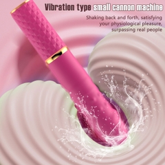 SMT2737 - Máy làm tình mini rung thụt xoay có đế dài 17.7cm