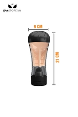 SMT298 - Cốc thủ dâm có lưỡi rung hình âm đạo dài 218mm