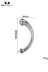 SMT4287 - Anal hook dụng cụ kích điểm G inox thiết kế chữ C rỗng