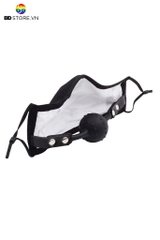 BDT1017 - Đồ chơi bịt miệng khẩu trang ball gag trơn có bi li ti