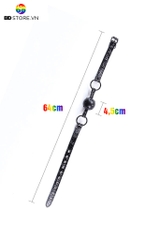 SMT027 - ball gag nhét miệng có lỗ thiết kế dây da bóng