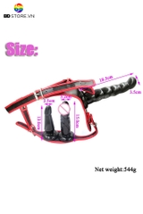 BDT2631 - Chim giả 2 đầu silicon có đai đeo co giãn dài 13 và 18.5cm