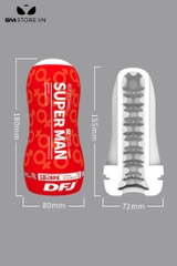 SMT1955 - Cốc thủ dâm big man có nhiều hạt nổi silicon dài 18cm