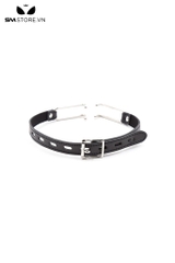 SMT234 - Dụng cụ mở miệng ring gag da PU và kim loại dài 37cm