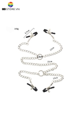 BDT267 - Kẹp âm vật thiết kế 4 đầu có cao su đệm ở đầu và nấc chỉnh kích cỡ