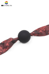 BDT025 - Đồ chơi bịt miệng ball gag silicon dây vải mềm buộc sau