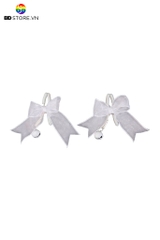 BDT319 - Kẹp ti nơ voan gắn chuông với đầu kẹp bọc cao su dài 20cm