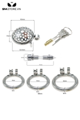 SMT877 - Khóa dương vật kim loại có lỗ thông hơi dạng lỗ lồi