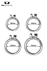 SMT864 - Khóa dương vật inox dùng ốc vặn để cố định chống thoát