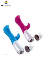 BDT1701 - Máy rung 2 đầu thiết kế dương vật và lưỡi liếm giả dài 17.5cm