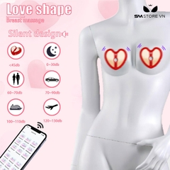 SMT1975 - Máy rung núm vú trái tim điều khiển qua APP sạc điện