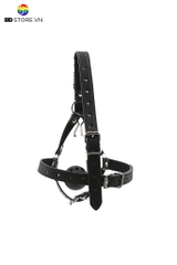 BDT026 - Ball gag bịt miệng thoáng khí silicon có đai đeo đầu móc mũi