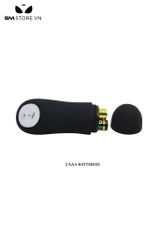 SMT117 - Máy rung hậu môn silicon với thiết kế 5 tầng màu đen dài 11cm