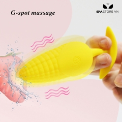 SMT1724 - Butt plugs hình bắp ngô điều khiển từ xa dài 10.5cm