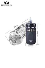 SMT821 - Máy rung kèm co bóp tự động như âm đạo thật dài 17,5cm