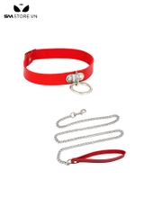 SMT446 - Bộ xích cổ SM gồm choker gắn vòng để dây xích móc
