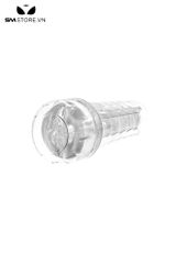 SMT598 - Cốc thủ dâm silicon hình đèn pin màu trắng dài 215mm