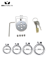 SMT290 - Khóa dương vật inox không gỉ dạng phẳng có 5 lỗ có 3 size