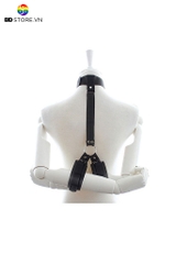 BDT633 - Đồ chơi với miệng ball gag silicon kèm còng tay dài 55cm