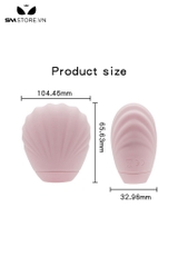 SMT1170 - Hút núm vú silicon hình vỏ sò 7 chế độ rung dùng sạc