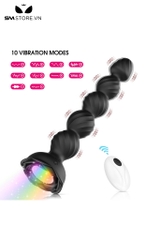 SMT1230 - Butt plug hậu môn dạng bi tầng silicon điều khiển từ xa