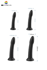 SMT1558 - Dương vật giả silicon liền quần trong suốt dài 17.9cm