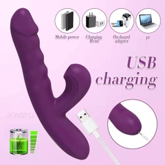 BDT2391 - Máy rung đầu dương vật có chế độ hút sạc điện chống nước