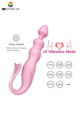 BDT1593 - Anal bead hình nấc sóng kích thích và nhánh tai thỏ có 10 tần số