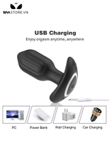 SMT1269 - Butt plug hậu môn có gai điều khiển từ xa dài 105mm