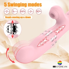 BDT3933 - Dương vật giả tự động rung xoay thụt có 10 chế độ và sạc điện