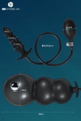 SMT3957 - Anal pump silicon đàn hồi thiết kế có 1 bi bên trong dài 50cm