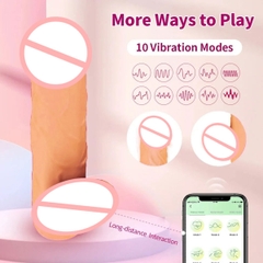 BDT4366 - Cu giả mini rung điều khiển qua APP có 10 tần số và sạc điện