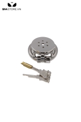 SMT166 - Khóa dương vật nam inox dạng lồng lỗ tròn với 3 size