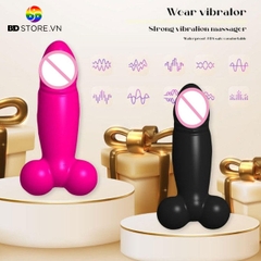 BDT1477 - Cu giả nhỏ có 10 chế độ rung điều khiển qua APP dài 9cm