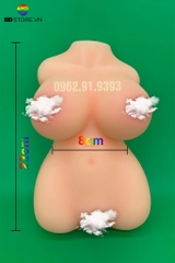 BDT442 - Búp bê tình yêu silicon có 2 lỗ âm đạo và hậu môn kèm 5 size